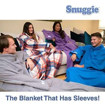 SNUGGIE Blanket - Original Wearable Cozy Fleece Blanket with Sleeves