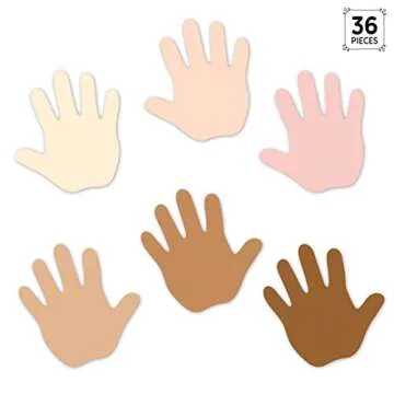 CTP Multicultural Hands 6" Cut-Outs for Inclusive Classrooms