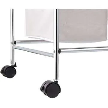 Amazon Basics Grey 3-Piece Laundry Bag Sorter Basket