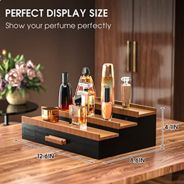 Sephyroth Wooden Cologne Organizer - 3 Tier Display