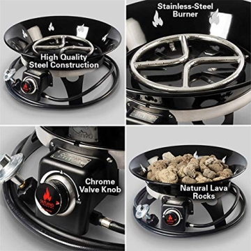 Portable 21-inch 58,000 BTU Fire Bowl for Outdoor Fun