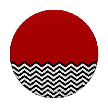 Twin Peaks Red Room Curtains And Floor Art PopSockets Standard PopGrip