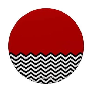 Twin Peaks Red Room Curtains And Floor Art PopSockets Standard PopGrip