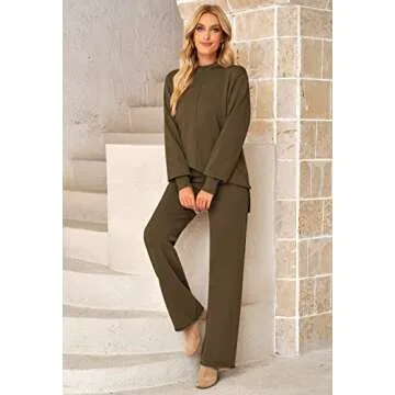 Luxurious Fixmatti Two-Piece Knit Sweatsuit | Stylish Comfort
