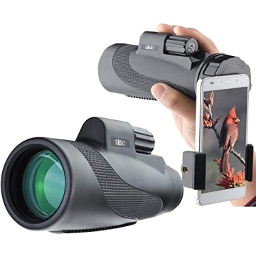 Gosky Titan 12X50 Monocular Telescope with Smartphone Holder - Waterproof Fog-Proof Shockproof Scope...