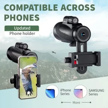 Gosky Titan 12X50 Monocular with Smartphone Holder