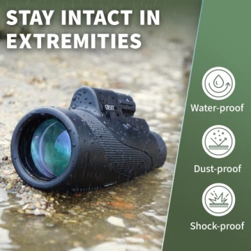 Gosky Titan 12X50 Monocular with Smartphone Holder