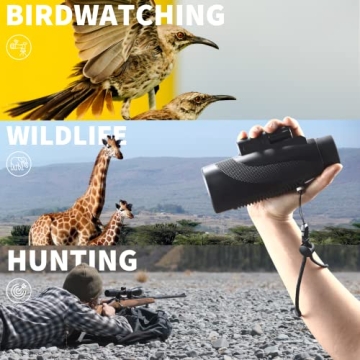 Gosky Titan 12X50 Monocular with Smartphone Holder