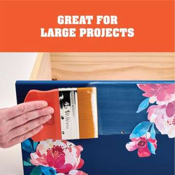 Mod Podge Gold Brush Applicator 4-Inch, 12917 Taklon, 1 Pack