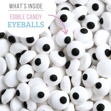 Sweets Indeed Bulk Candy Eyeballs, 200 Edible Eyes for Halloween Fun