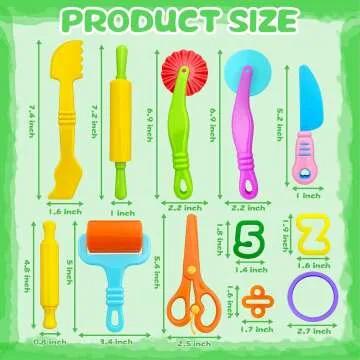 Playdough Tools Set - 55 PCS for Kids' Creativity