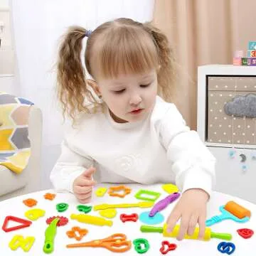 Playdough Tools Set - 55 PCS for Kids' Creativity