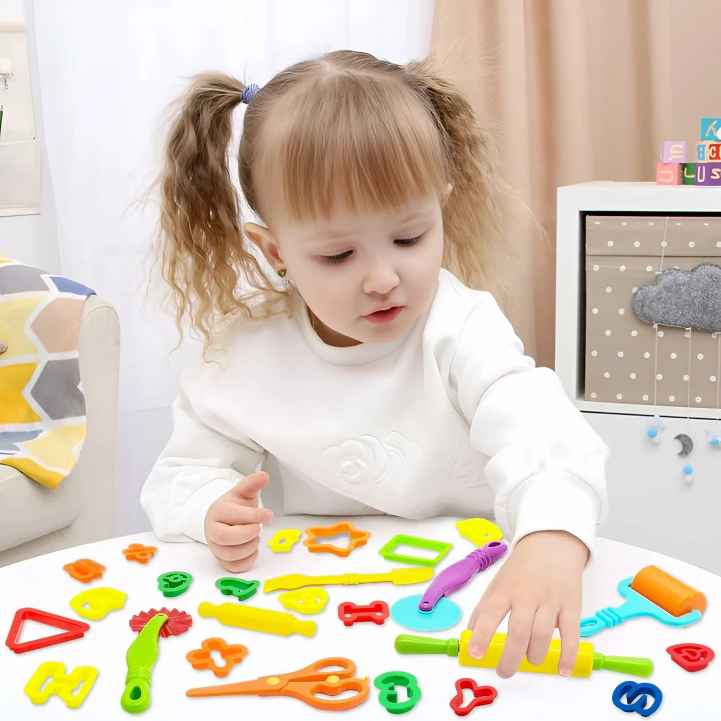 Playdough Tools Set - 55 PCS for Kids' Creativity
