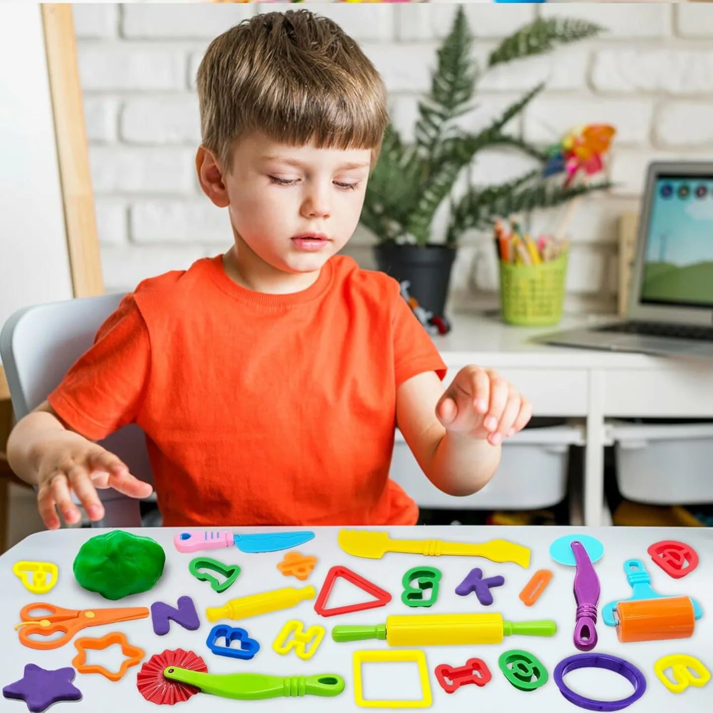Playdough Tools Set - 55 PCS for Kids' Creativity