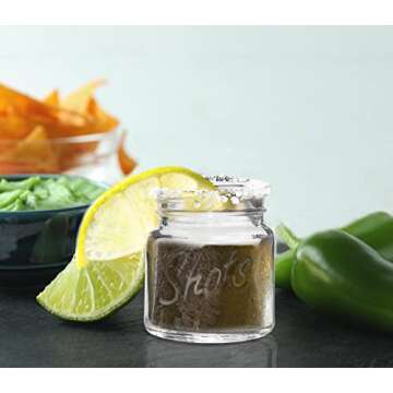 Palais Glassware Palais 'Shots' Mason Jar Shot Glasses - Mini Shot Glass Cups - Holds 2.4 Oz - Set of 6 (Clear)