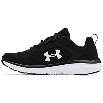 Under Armour Boys' Big Kid Grade School Assert 9, Black (001)/White, 5.5