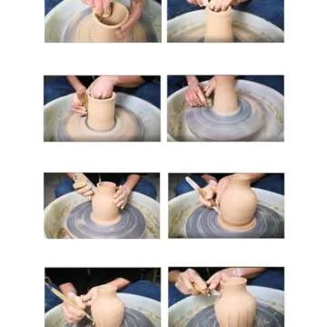 Evwoge 8 Pcs Ceramic Clay Tools Set, Wooden Clay Wax Pottery Sculpting Modeling Tool Kits Pottery Sm...