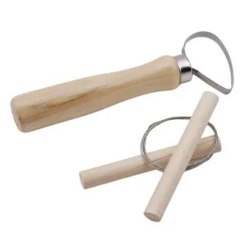 Evwoge 8 Pcs Ceramic Clay Tools Set, Wooden Clay Wax Pottery Sculpting Modeling Tool Kits Pottery Smoothing Cleaning Carving Shaping Cutting Tools