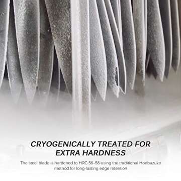 KYOKU Samurai Series - Nakiri Japanese Vegetable Knife 7" - Full Tang - Japanese High Carbon Steel Kitchen Knives - Pakkawood Handle with Mosaic Pin - with Sheath & Case