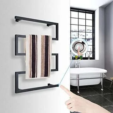 Electric Wall Mounted Towel Warmer for Any Bathroom