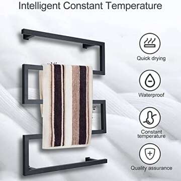 Electric Wall Mounted Towel Warmer for Any Bathroom