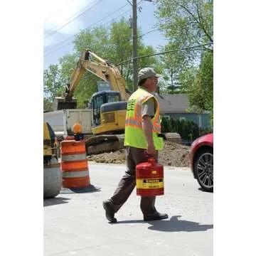 Justrite 5 Gallon Safety Gas Can with Flame Arrester