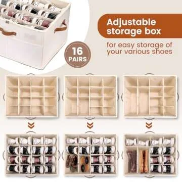Stylish ateboane Shoe Storage Organizer for Closets