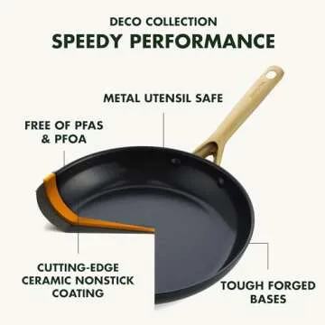 GreenPan Deco 12” Healthy Nonstick Saute Pan - Durable & Stylish