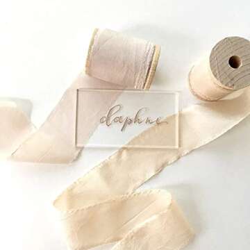 Clear Acrylic Place Cards for Events - 20 Count Easy Use