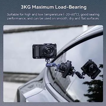 SMALLRIG 4" Camera Suction Mount for Lightweight Cameras