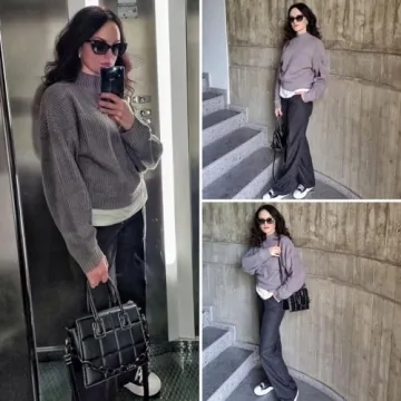 ZAFUL Women's Cropped Turtleneck Sweater - Stylish & Comfy