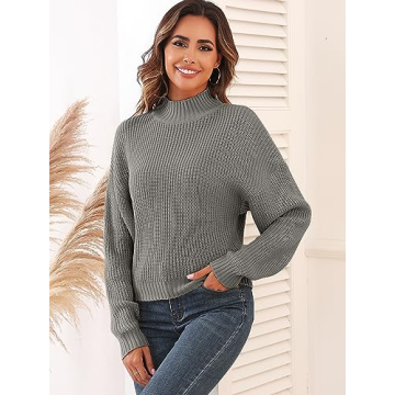ZAFUL Women's Cropped Turtleneck Sweater - Stylish & Comfy