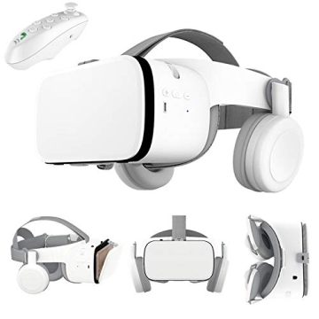 3D VR Virtual Reality Headset, VR Glasses Goggles w/Bluetooth Headphone [Newest] for iPhone 12 11 Pr...