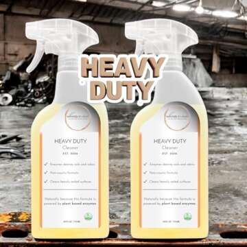 Naturally It's Clean Heavy Duty Cleaner - Eco-Friendly & Powerful Stain Remover, 2 Pack 24oz Bottles