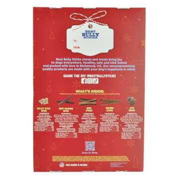 2024 Best Bully Sticks Dog Advent Calendar - 24 Days of Tasty Treats