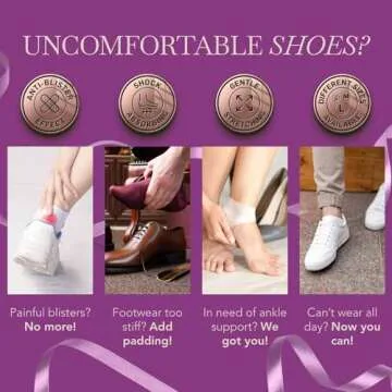 Ballotte Gel Heel Pads for Plantar Fasciitis Relief