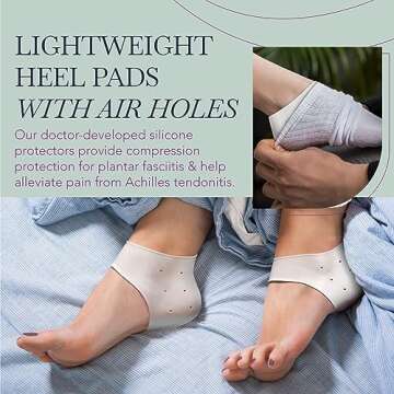 Ballotte Gel Heel Pads for Plantar Fasciitis Relief