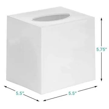 Contemporary Square Tissue Box Set for Stylish Spaces