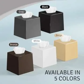 Contemporary Square Tissue Box Set for Stylish Spaces