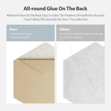 Amantech Acoustic Panels - 12 Pack Hexagonal Sound Proofing