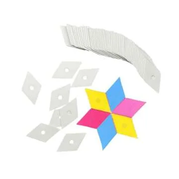 Yosine 300pcs 1 Inch Diamond 60 Degrees Paper Piecing Paper for quilting DIY sewing crafts,6 Point Diamond Paper Piecing Templates