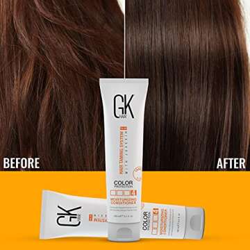 GK HAIR Global Keratin Moisturizing Conditioner (100ml/3.4 Fl Oz) for Hydrating Color Protection Dry...