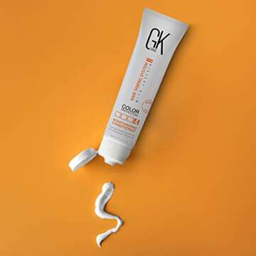GK HAIR Global Keratin Moisturizing Conditioner (100ml/3.4 Fl Oz) for Hydrating Color Protection Dry Damage Curly Frizzy Color Treated Hair Repair Organic Paraben Sulfate Free All Hair Types