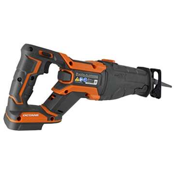 Powerful Cordless 18-Volt Reciprocating Saw with LED Lights