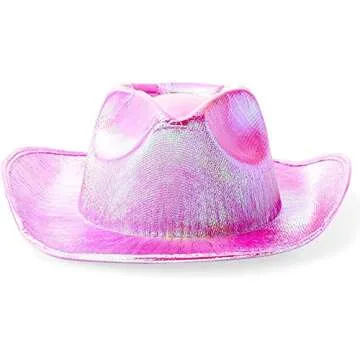 Zodaca Holographic Party Cowboy Hat