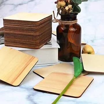 Unfinished Laser Engraving Wood Pieces for DIY Crafting