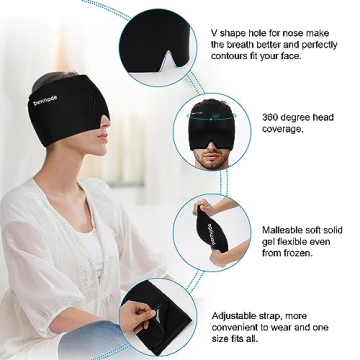 Permade Reusable Ice Pack for Migraines and Pain Relief