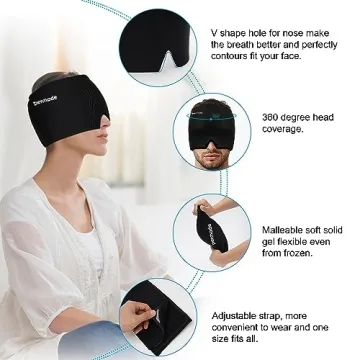 Permade Reusable Ice Pack for Migraines and Pain Relief