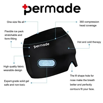 Permade Reusable Ice Pack for Migraines and Pain Relief