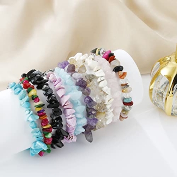 RUOFFETA Turquoise Choker Necklace Natural Crystal Set